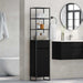 Dulap de Baie Stejar Negru 40 x 30 x 180 cm Lemn compozit - WALTI WALTI