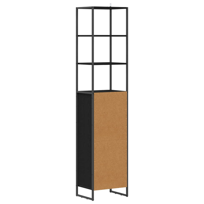Dulap de Baie Stejar Negru 40 x 30 x 180 cm Lemn compozit - WALTI WALTI