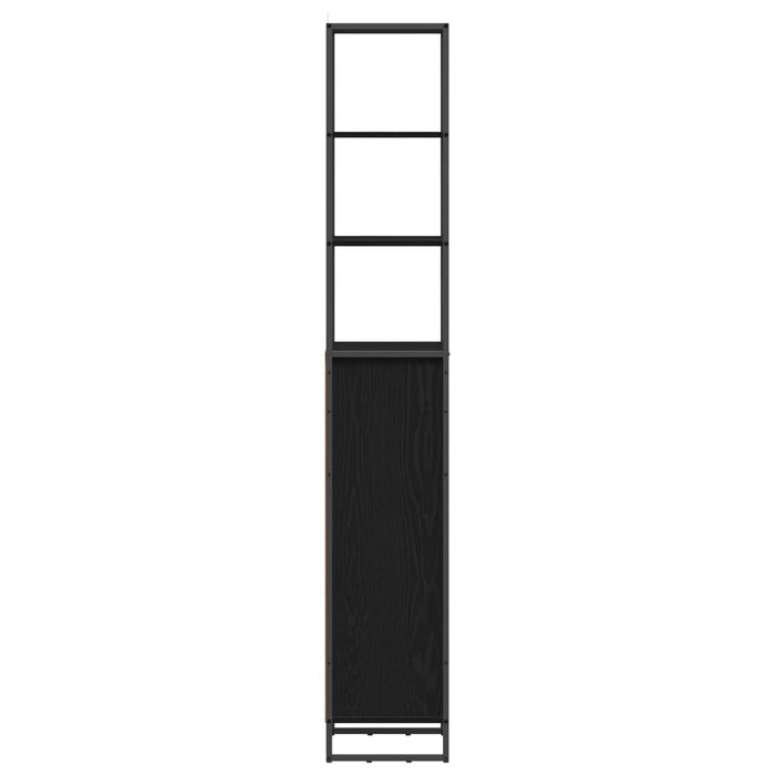Dulap de Baie Stejar Negru 40 x 30 x 180 cm Lemn compozit - WALTI WALTI