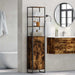 Dulap de Baie Stejar fumuriu 40 x 30 x 180 cm Lemn compozit - WALTI WALTI