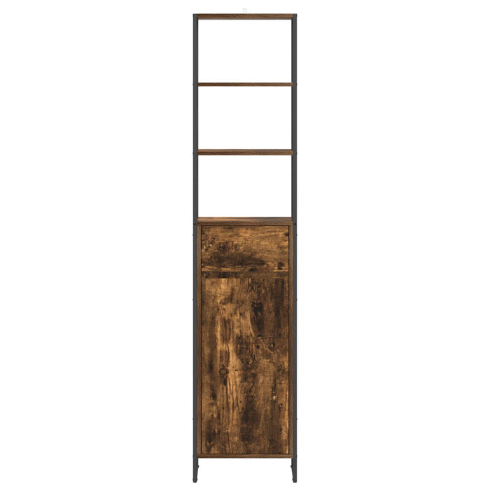 Dulap de Baie Stejar fumuriu 40 x 30 x 180 cm Lemn compozit - WALTI WALTI