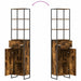 Dulap de Baie Stejar fumuriu 40 x 30 x 180 cm Lemn compozit - WALTI WALTI