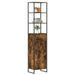 Dulap de Baie Stejar fumuriu 40 x 30 x 180 cm Lemn compozit - WALTI WALTI