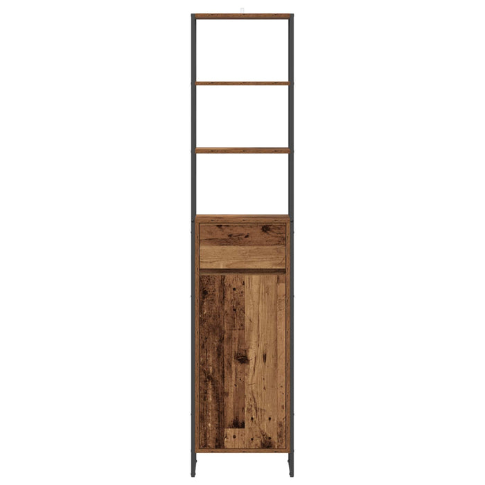 Dulap de Baie cu ușă Lemn Vechi 40 x 30 x 180 cm Lemn compozit - WALTI WALTI