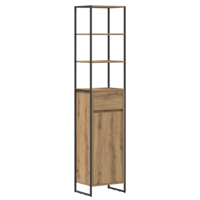 Dulap de Baie Stejar artizanal 40 x 30 x 180 cm Lemn compozit - WALTI WALTI