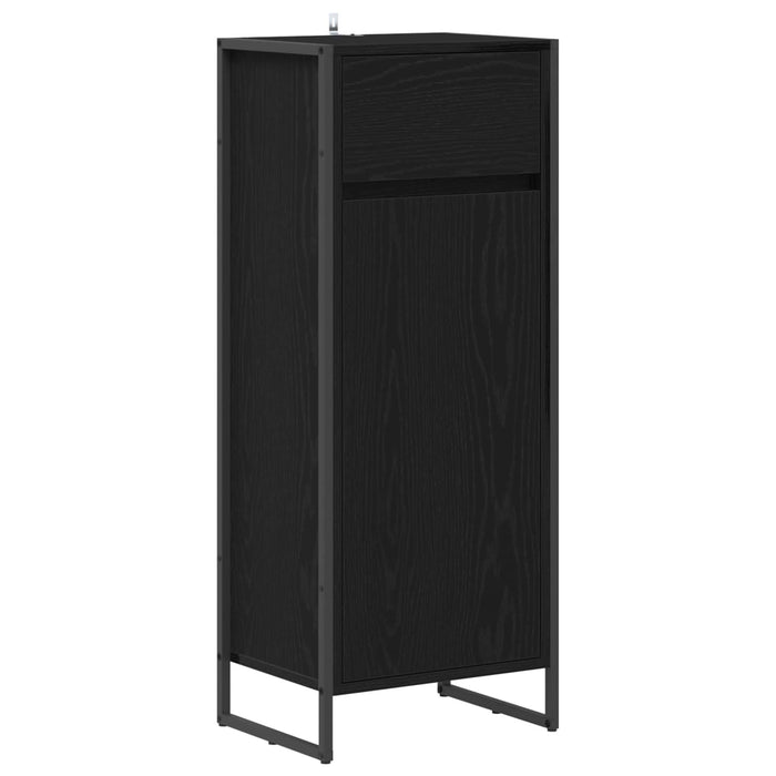 Dulap de Baie Stejar Negru 40 x 30 x 100 cm Lemn compozit - WALTI WALTI