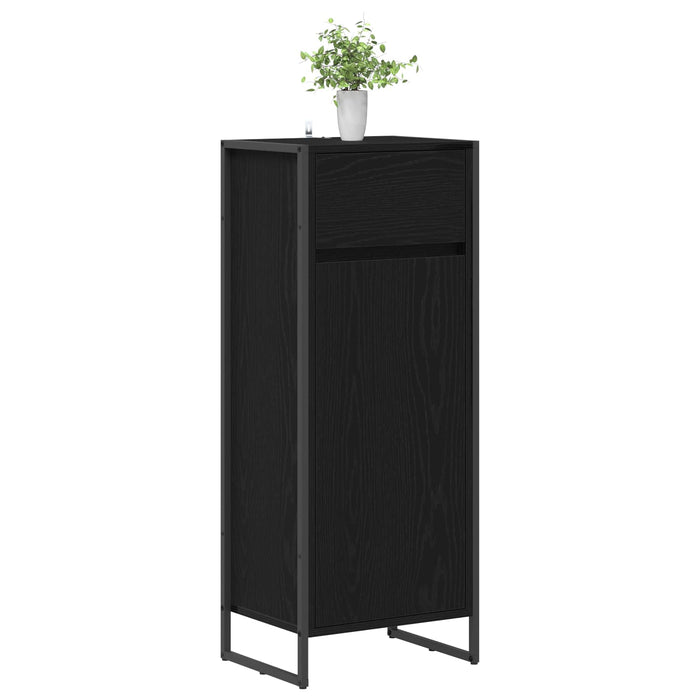 Dulap de Baie Stejar Negru 40 x 30 x 100 cm Lemn compozit - WALTI WALTI