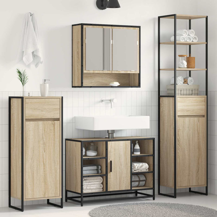 Dulap de Baie cu sertar Sonoma 40 x 30 x 100 cm Lemn compozit - WALTI WALTI