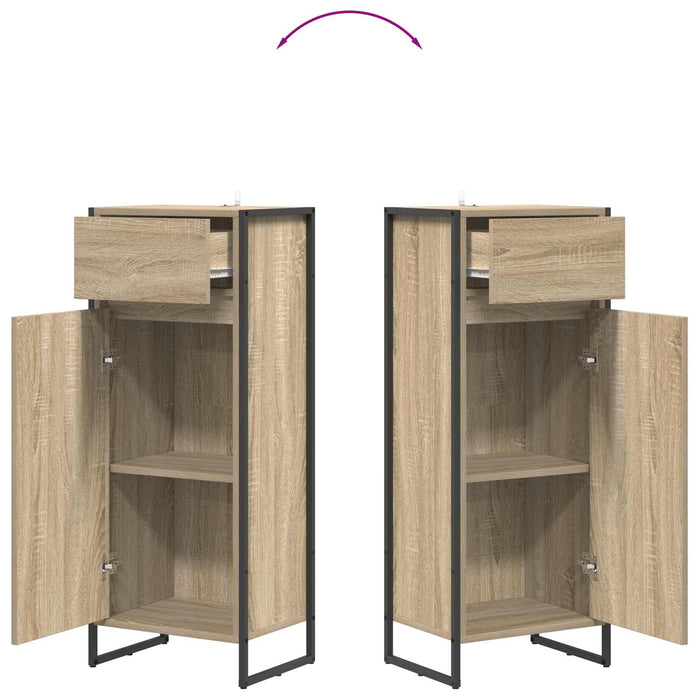 Dulap de Baie cu sertar Sonoma 40 x 30 x 100 cm Lemn compozit - WALTI WALTI