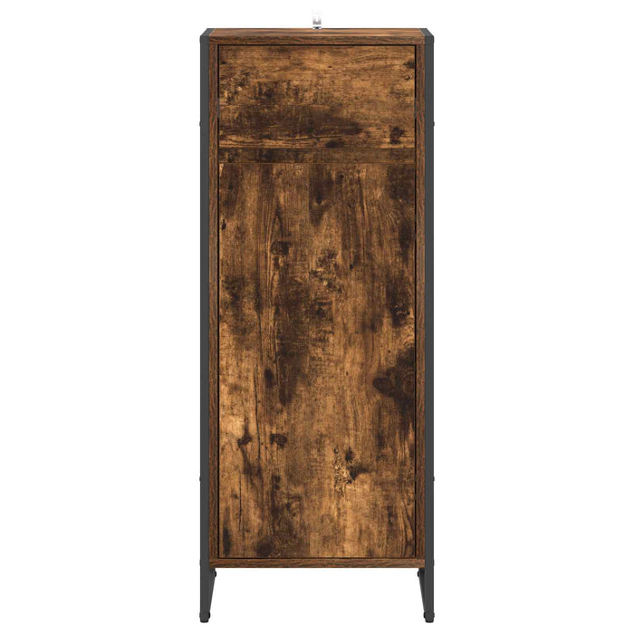 Dulap de Baie Stejar fumuriu 40 x 30 x 100 cm Lemn compozit - WALTI WALTI
