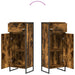 Dulap de Baie Stejar fumuriu 40 x 30 x 100 cm Lemn compozit - WALTI WALTI