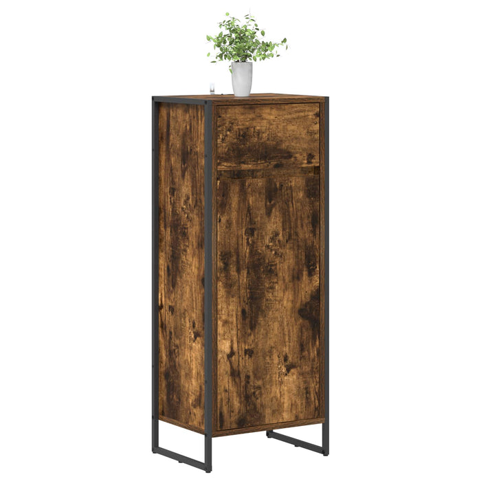 Dulap de Baie Stejar fumuriu 40 x 30 x 100 cm Lemn compozit - WALTI WALTI