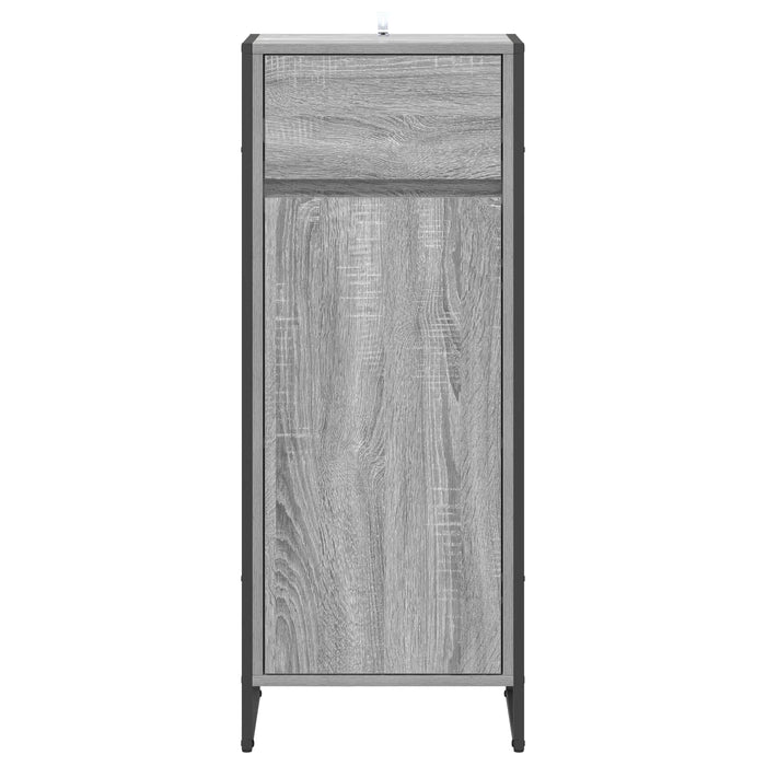 Dulap de Baie cu ușă Gri Sonoma 40 x 30 x 100 cm Lemn compozit - WALTI WALTI