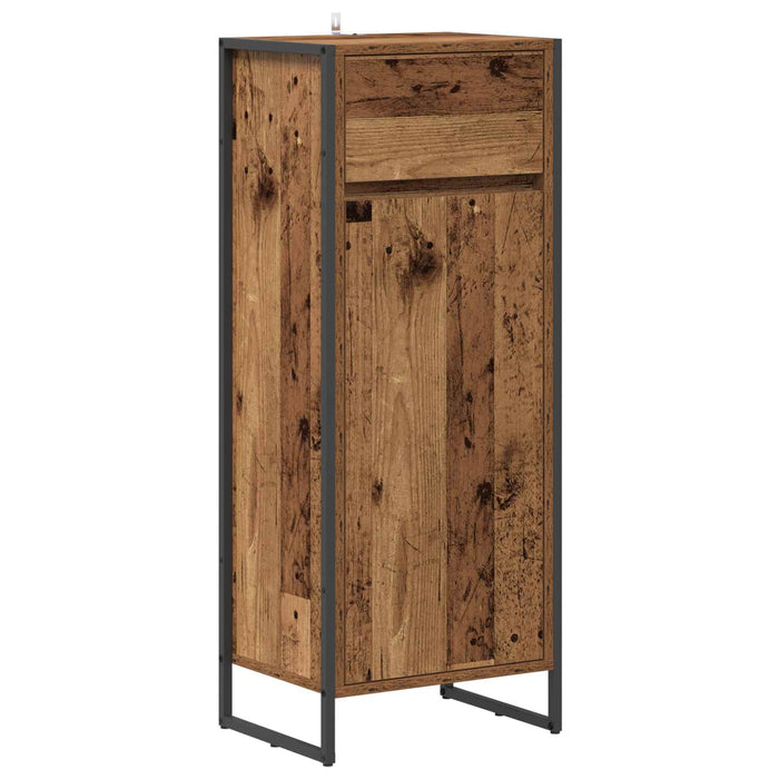 Dulap de Baie cu ușă Lemn Vechi 40 x 30 x 100 cm Lemn compozit - WALTI WALTI