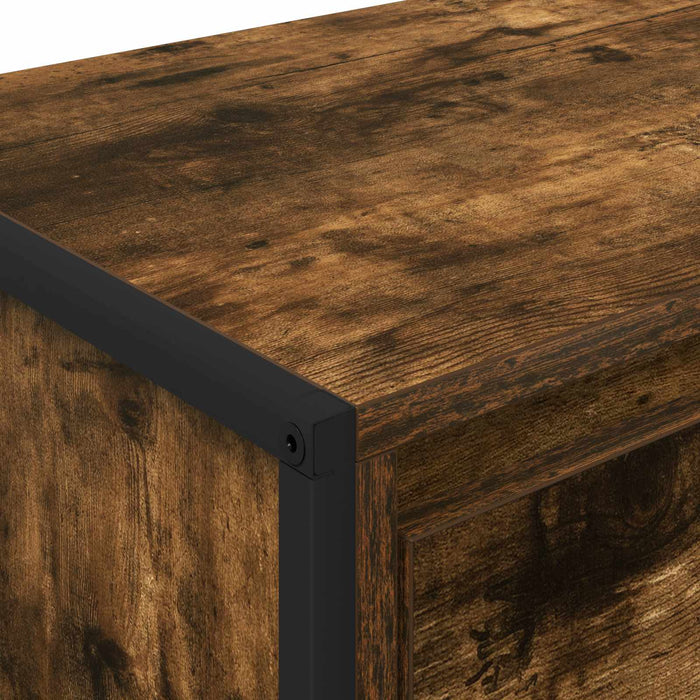 Cabinet TV Stejar fumuriu 100 x 36 x 49,5 cm Lemn compozit - WALTI WALTI