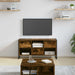 Cabinet TV Stejar fumuriu 100 x 36 x 49,5 cm Lemn compozit - WALTI WALTI
