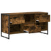 Cabinet TV Stejar fumuriu 100 x 36 x 49,5 cm Lemn compozit - WALTI WALTI