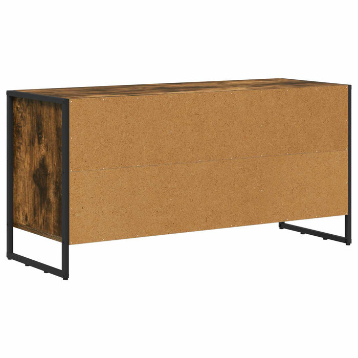 Cabinet TV Stejar fumuriu 100 x 36 x 49,5 cm Lemn compozit - WALTI WALTI