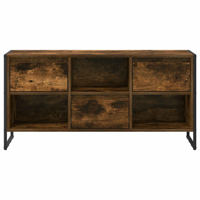 Cabinet TV Stejar fumuriu 100 x 36 x 49,5 cm Lemn compozit - WALTI WALTI