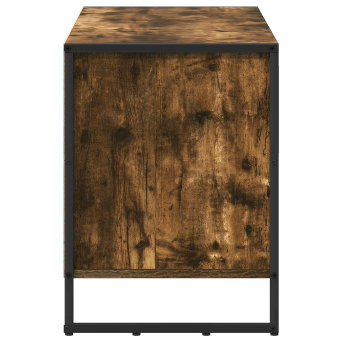 Cabinet TV Stejar fumuriu 100 x 36 x 49,5 cm Lemn compozit - WALTI WALTI