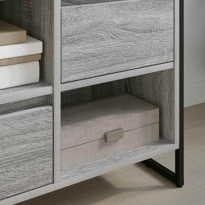 Cabinet TV Gri Sonoma 100 x 36 x 49,5 cm Lemn compozit - WALTI WALTI