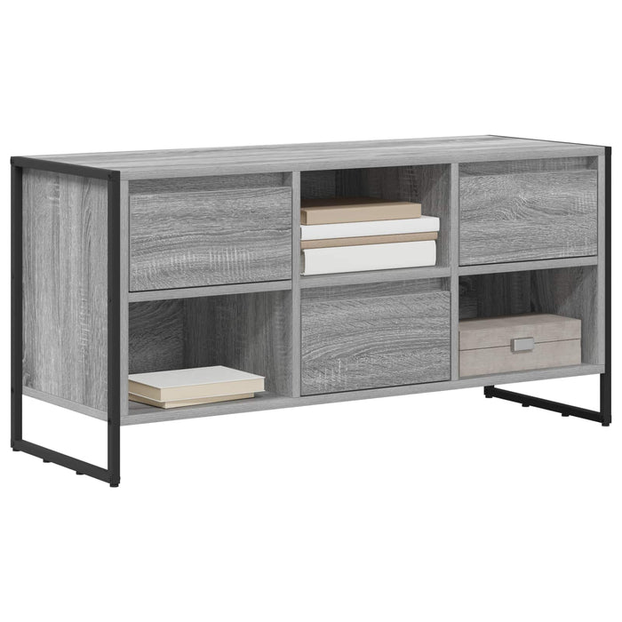Cabinet TV Gri Sonoma 100 x 36 x 49,5 cm Lemn compozit - WALTI WALTI