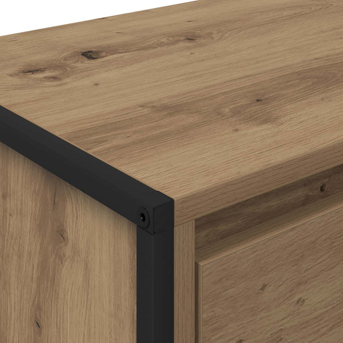 Cabinet TV Stejar artizanal 100 x 36 x 49,5 cm Lemn compozit - WALTI WALTI
