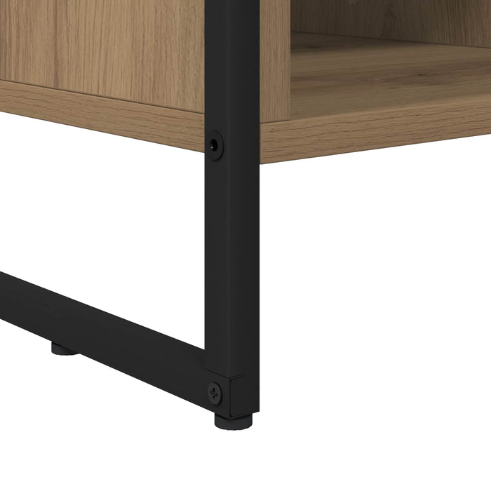 Cabinet TV Stejar artizanal 100 x 36 x 49,5 cm Lemn compozit - WALTI WALTI