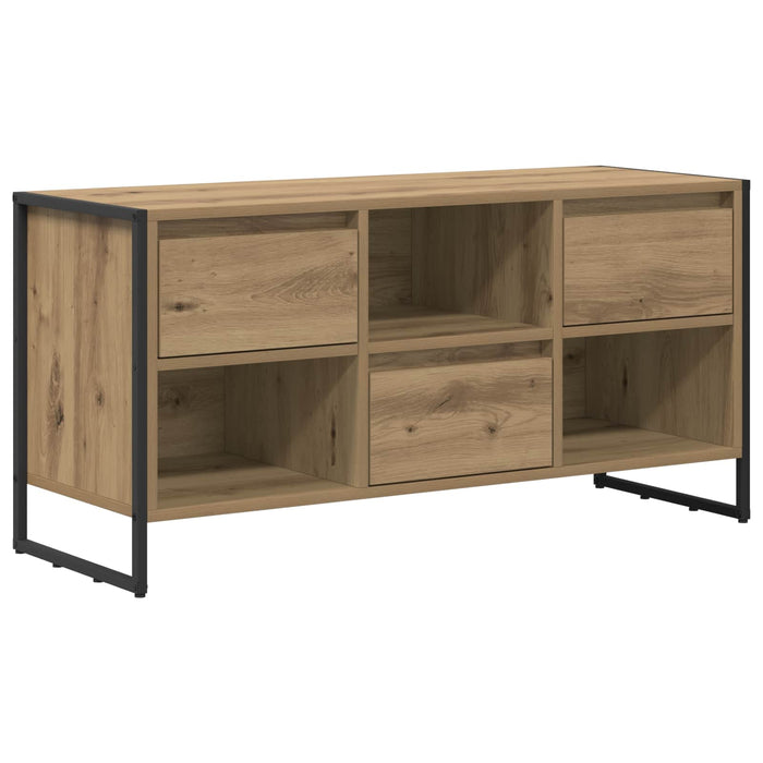 Cabinet TV Stejar artizanal 100 x 36 x 49,5 cm Lemn compozit - WALTI WALTI