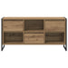 Cabinet TV Stejar artizanal 100 x 36 x 49,5 cm Lemn compozit - WALTI WALTI