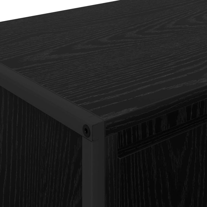 Cabinet TV Stejar Negru 140 x 36 x 49.5 cm Lemn compozit - WALTI WALTI
