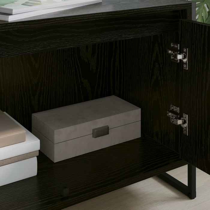 Cabinet TV Stejar Negru 140 x 36 x 49.5 cm Lemn compozit - WALTI WALTI
