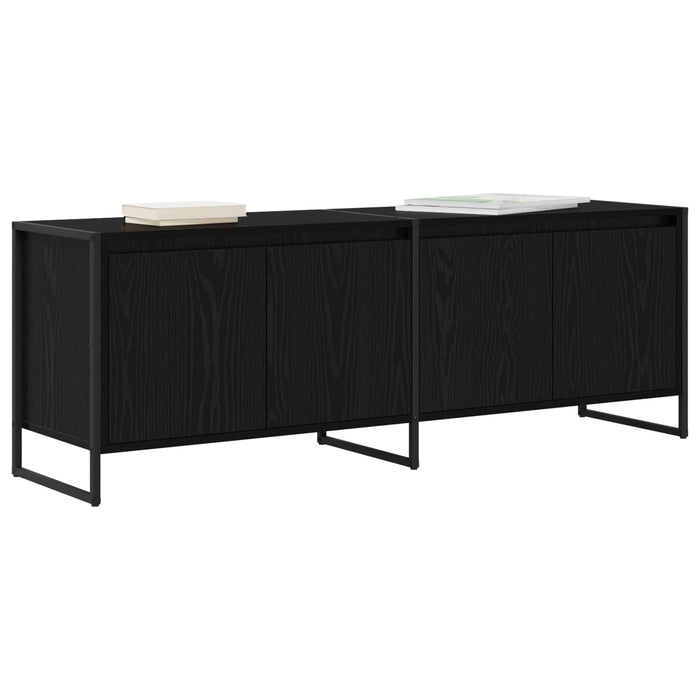 Cabinet TV Stejar Negru 140 x 36 x 49.5 cm Lemn compozit - WALTI WALTI