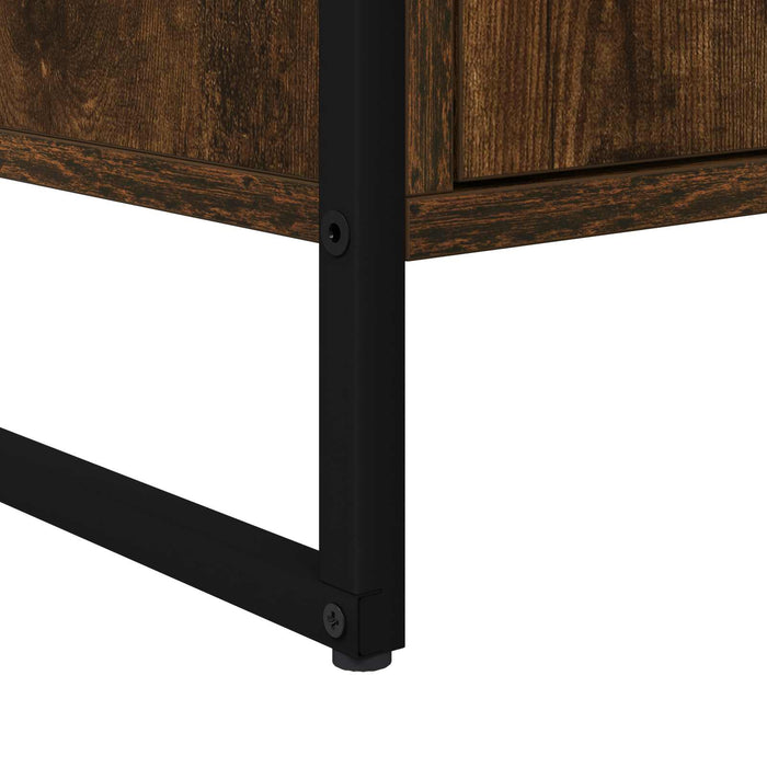 Cabinet TV Stejar fumuriu 140 x 36 x 49.5 cm Lemn compozit - WALTI WALTI