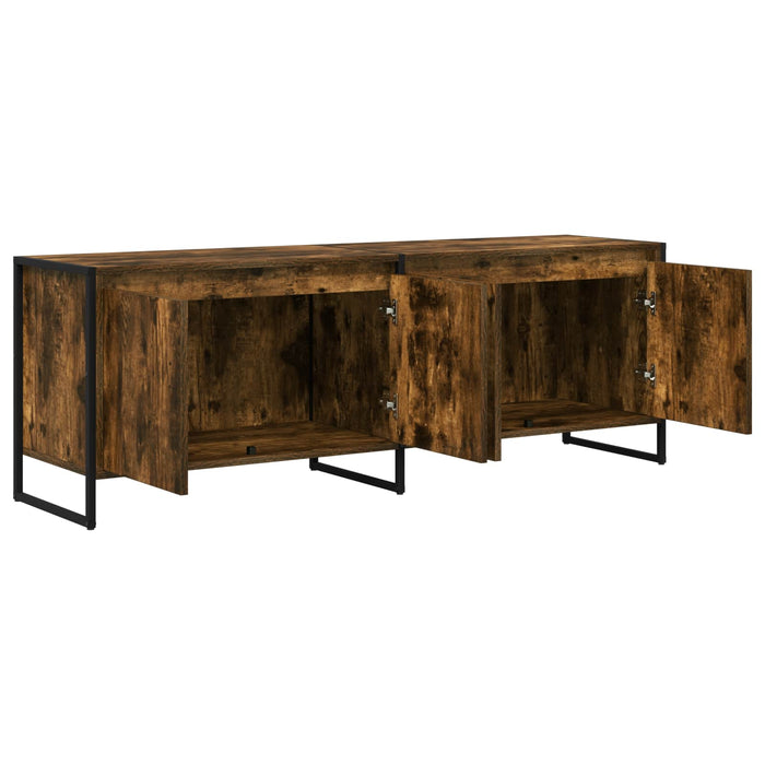 Cabinet TV Stejar fumuriu 140 x 36 x 49.5 cm Lemn compozit - WALTI WALTI