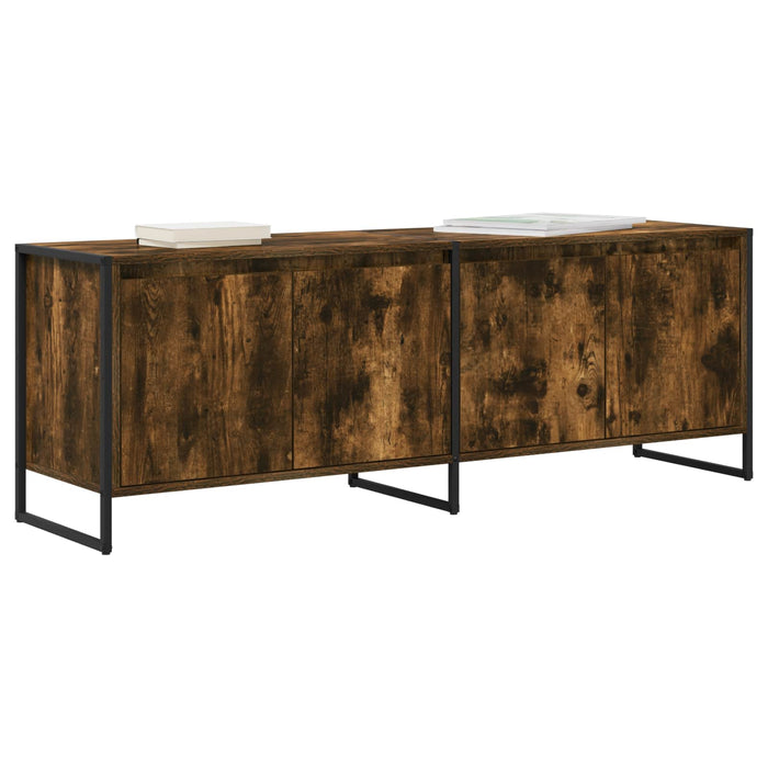Cabinet TV Stejar fumuriu 140 x 36 x 49.5 cm Lemn compozit - WALTI WALTI