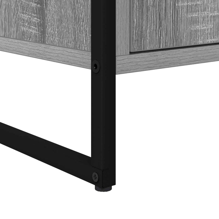 Cabinet TV Gri Sonoma 140 x 36 x 49.5 cm Lemn compozit - WALTI WALTI