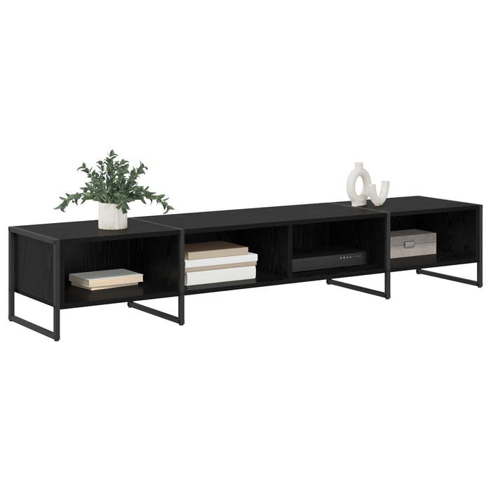 Cabinet TV Stejar Negru 170.5 x 36 x 30.5 cm Lemn compozit - WALTI WALTI
