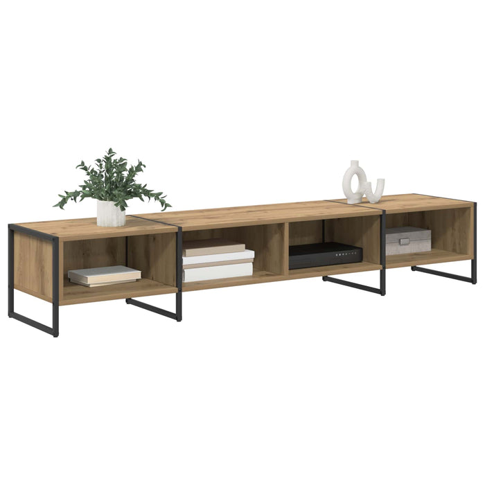 Cabinet TV Stejar artizanal 170.5 x 36 x 30.5 cm Lemn compozit - WALTI WALTI