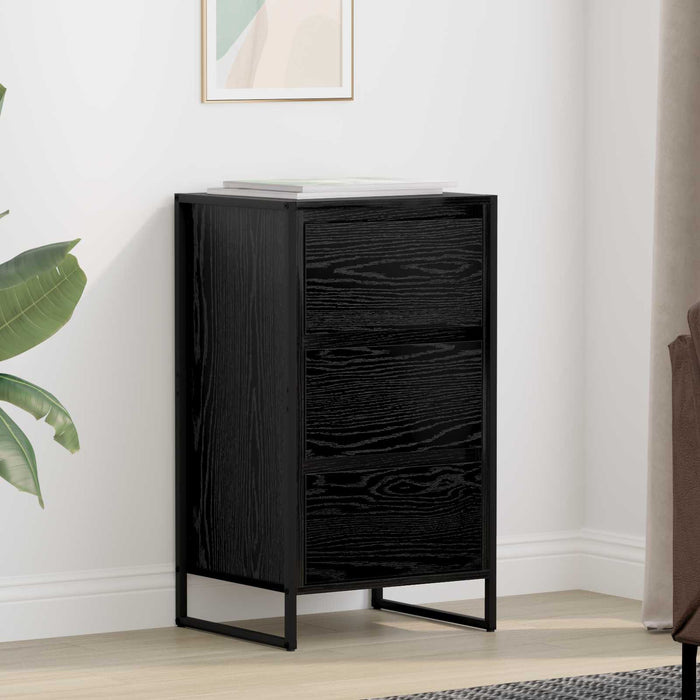 Bufet cu sertar Stejar Negru 42 x 36 x 75.5 cm Lemn compozit - WALTI WALTI