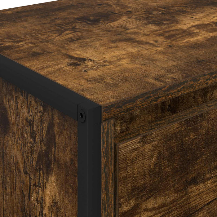 Bufet cu sertar Stejar fumuriu 42 x 36 x 75.5 cm Lemn compozit - WALTI WALTI