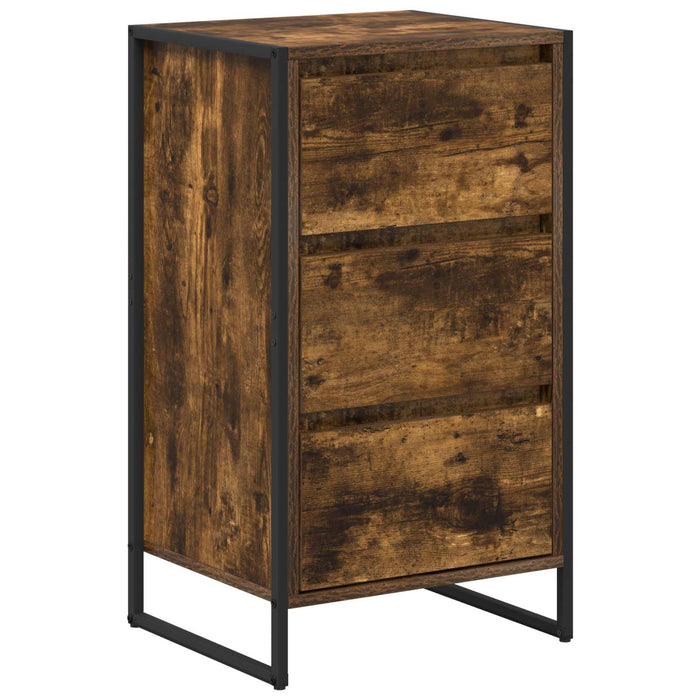 Bufet cu sertar Stejar fumuriu 42 x 36 x 75.5 cm Lemn compozit - WALTI WALTI