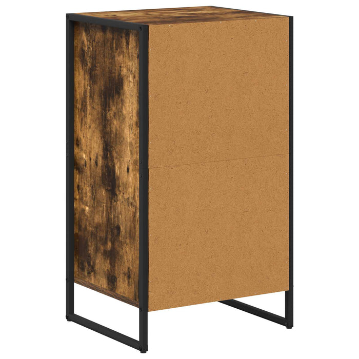 Bufet cu sertar Stejar fumuriu 42 x 36 x 75.5 cm Lemn compozit - WALTI WALTI