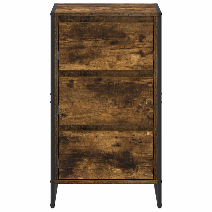 Bufet cu sertar Stejar fumuriu 42 x 36 x 75.5 cm Lemn compozit - WALTI WALTI
