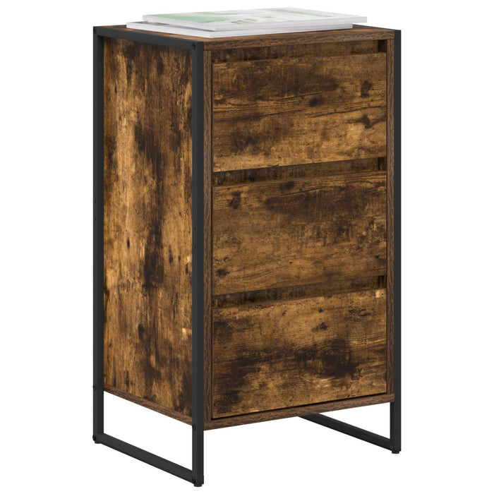 Bufet cu sertar Stejar fumuriu 42 x 36 x 75.5 cm Lemn compozit - WALTI WALTI