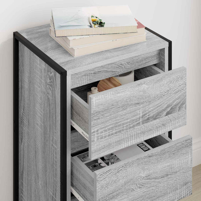 Bufet cu sertar Gri Sonoma 42 x 36 x 75.5 cm Lemn compozit - WALTI WALTI