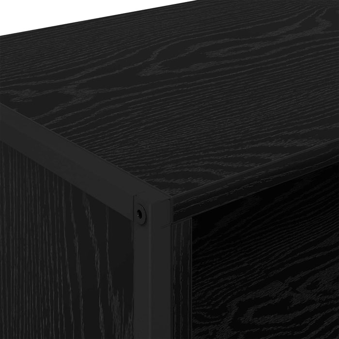 Cabinet TV Stejar Negru 100 x 36.5 x 30.5 cm Lemn compozit - WALTI WALTI
