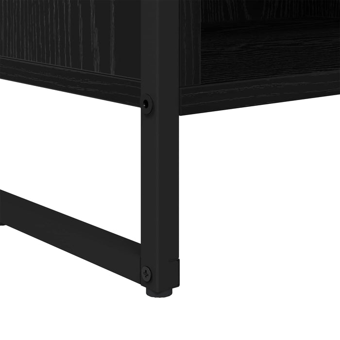Cabinet TV Stejar Negru 100 x 36.5 x 30.5 cm Lemn compozit - WALTI WALTI