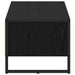 Cabinet TV Stejar Negru 100 x 36.5 x 30.5 cm Lemn compozit - WALTI WALTI