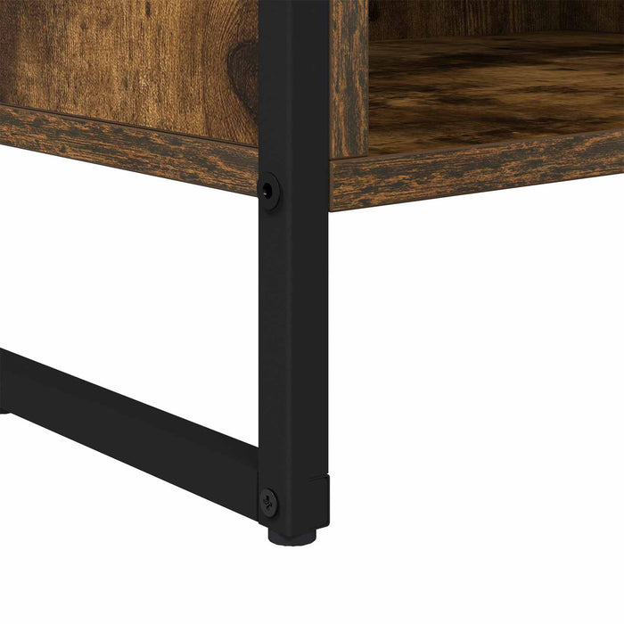 Cabinet TV Stejar fumuriu 100 x 36.5 x 30.5 cm Lemn compozit - WALTI WALTI